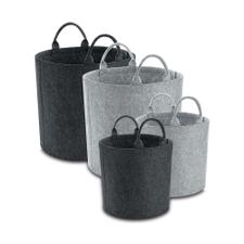 Cesta de fieltro redonda «Felt Trug»