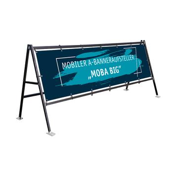 Expositor portátil en A para banners «Moba BIG»