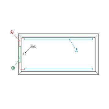 Expositor bannergear™ «Cimentación LED», 1 lado de uso