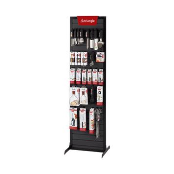 Torre con panel de lamas FlexiSlot® «Construct-Slim» Black Frame