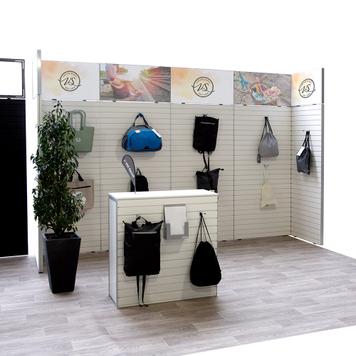 Stand FlexiSlot® para feria «Style», 3900 x 800 mm, stand principal