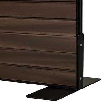 Expositor de pie FlexiSlot® «Style-Black» con panel de lamas